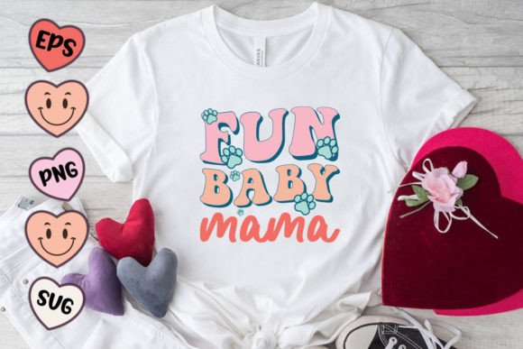 Fun Baby Mama, Dog Quote SVG PNG Review for Real Embroidery Projects
