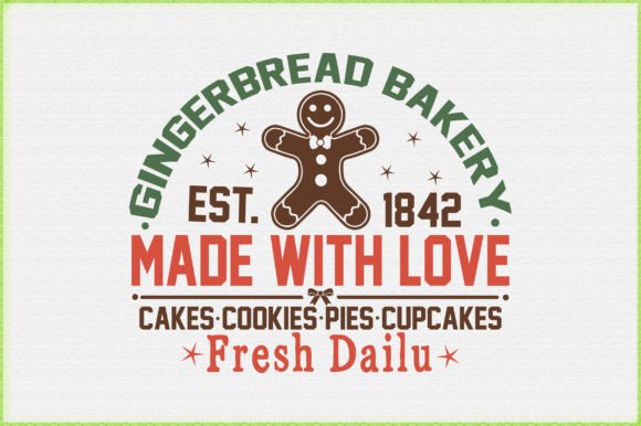 Gingerbread Bakery Christmas Quote SVG Design Review