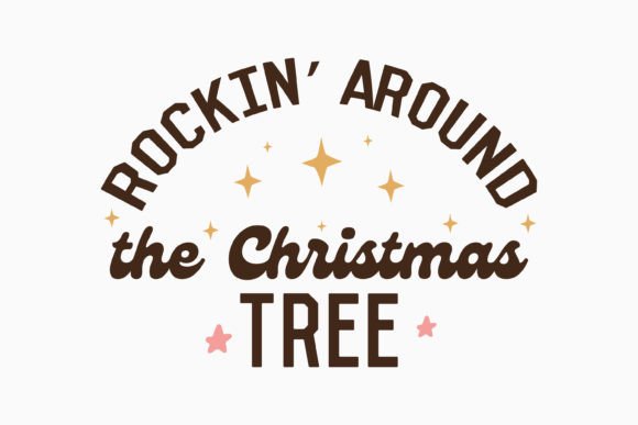 Retro Christmas Quote SVG Rockin Around Review