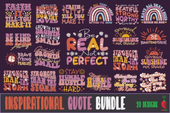 Retro Inspirational Quote SVG Bundle Review for Real Projects