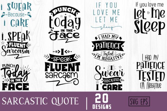 Sarcastic Quote SVG Bundle: A Sassy Embroidery Design for Real Projects