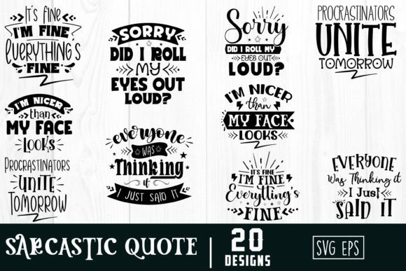 Sarcastic Quote SVG Bundle: A Sassy Embroidery Design for Bold Projects